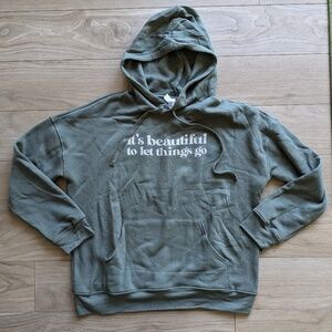 Mountain Moverz It's Beautiful to Let Things Go Oversized Unisex Hoodie Medium